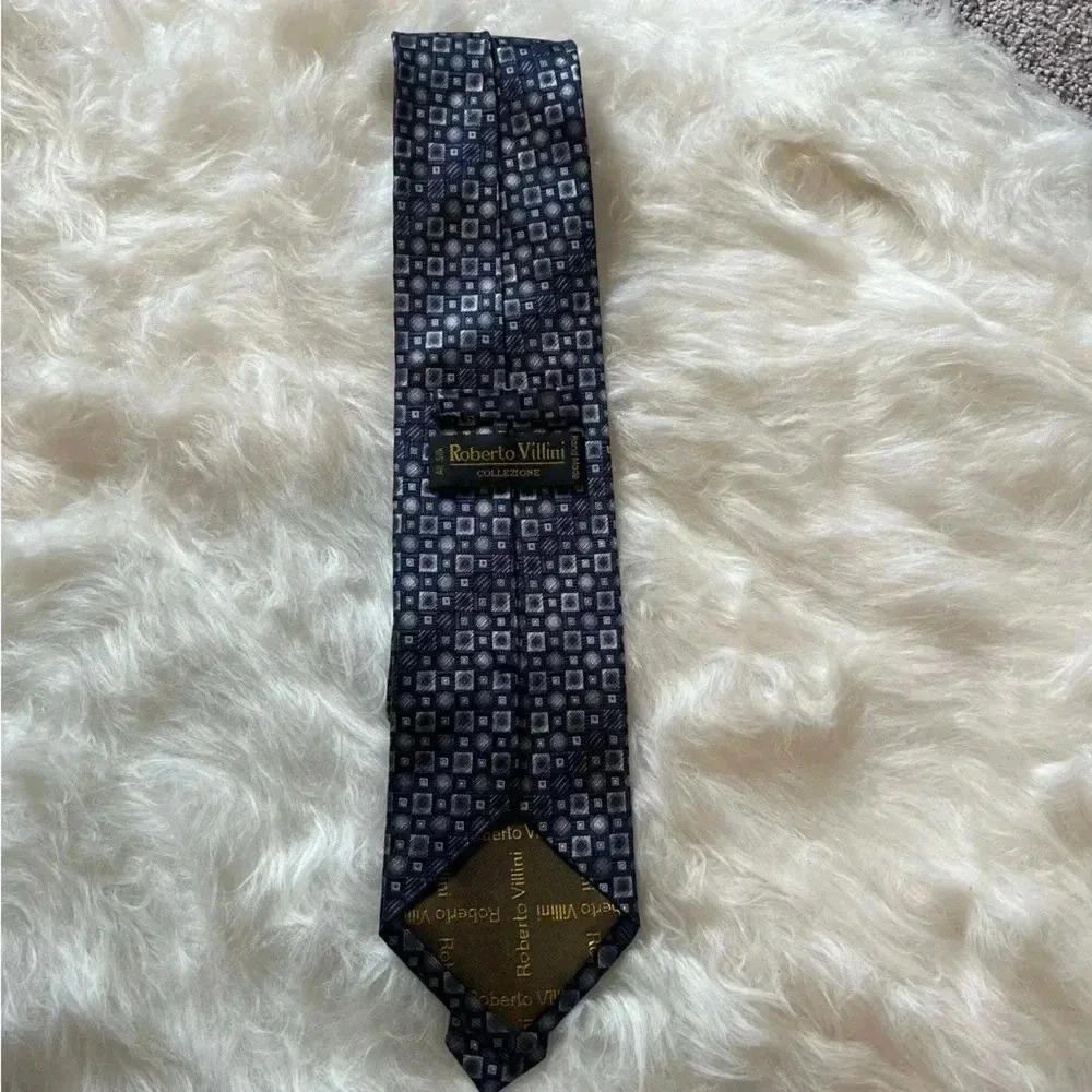 Robert villini silk‎ hand made tie - Picture 2 of 2